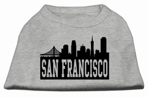 San Francisco Skyline Screen Print Shirt Grey XL (16)