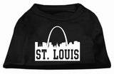 St Louis Skyline Screen Print Shirt Black Lg (14)