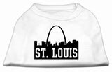 St Louis Skyline Screen Print Shirt White Lg (14)