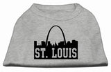 St Louis Skyline Screen Print Shirt Grey Med (12)