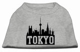 Tokyo Skyline Screen Print Shirt Grey Lg (14)