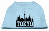 Tokyo Skyline Screen Print Shirt Baby Blue XS (8)