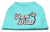 Team Bride Screen Print Shirt Aqua Lg (14)