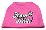 Team Bride Screen Print Shirt Bright Pink Lg (14)