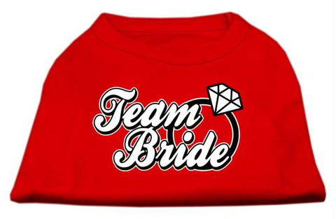 Team Bride Screen Print Shirt Red Lg (14)