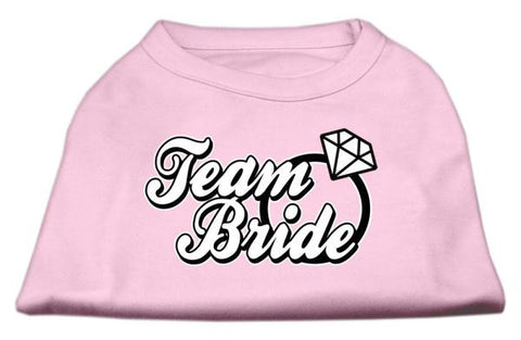 Team Bride Screen Print Shirt Light Pink Med (12)