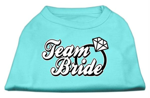 Team Bride Screen Print Shirt Aqua Sm (10)