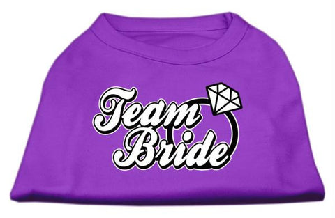 Team Bride Screen Print Shirt Purple XS (8)