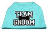 Team Groom Screen Print Shirt Aqua Lg (14)