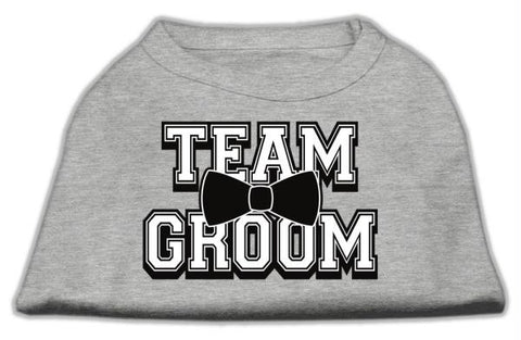 Team Groom Screen Print Shirt Grey Lg (14)