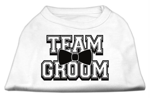 Team Groom Screen Print Shirt White Lg (14)