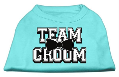 Team Groom Screen Print Shirt Aqua Med (12)