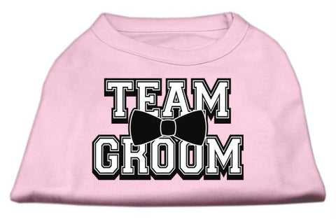 Team Groom Screen Print Shirt Light Pink Med (12)