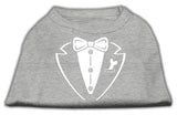 Tuxedo Screen Print Shirt Grey Lg (14)