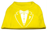 Tuxedo Screen Print Shirt Yellow Sm (10)