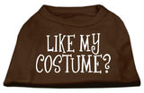 Like my costume? Screen Print Shirt Brown Med (12)