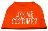 Like my costume? Screen Print Shirt Orange Sm (10)