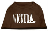 Wicked Screen Print Shirt Brown Lg (14)