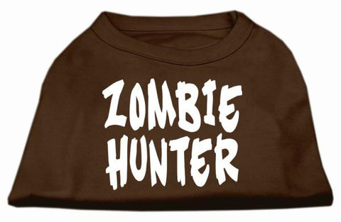 Zombie Hunter Screen Print Shirt Brown XXXL (20)