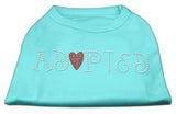 Adopted Rhinestone Shirt Aqua L (14)