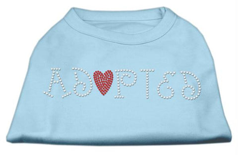 Adopted Rhinestone Shirt Baby Blue L (14)