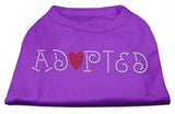 Adopted Rhinestone Shirt Purple L (14)