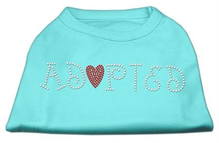 Adopted Rhinestone Shirt Aqua S (10)