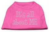 It's All About Me Rhinestone Shirts Bright Pink L (14)