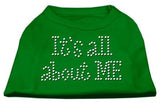 It's All About Me Rhinestone Shirts Emerald Green Lg (14)