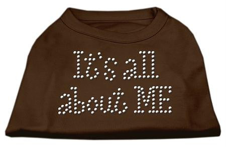 It's All About Me Rhinestone Shirts Brown XL (16)