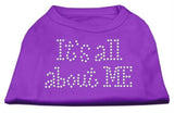 It's All About Me Rhinestone Shirts Purple XS (8)