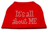 It's All About Me Rhinestone Shirts Red XS (8)