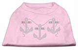 Rhinestone Anchors Shirts Light Pink M (12)