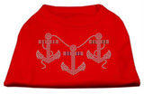 Rhinestone Anchors Shirts Red M (12)