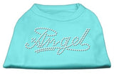 Angel Rhinestud Shirt Aqua L (14)