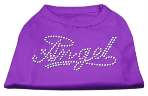 Angel Rhinestud Shirt Purple L (14)