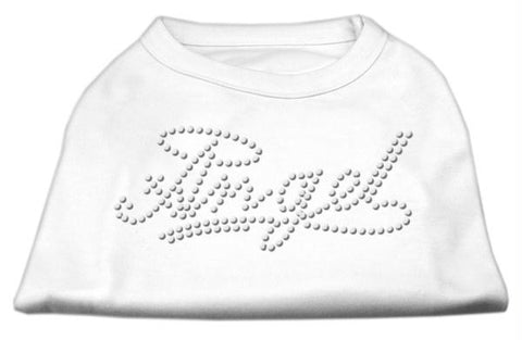 Angel Rhinestud Shirt White L (14)