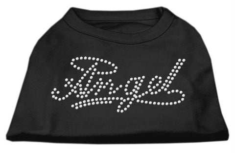 Angel Rhinestud Shirt Black M (12)