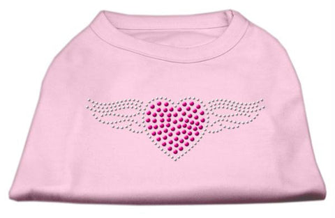 Aviator Rhinestone Shirt Light Pink L (14)