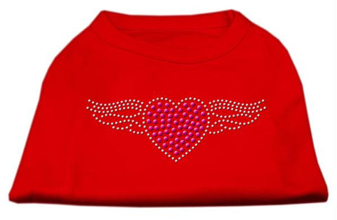 Aviator Rhinestone Shirt Red M (12)