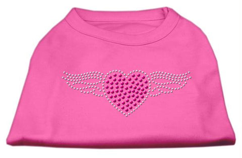 Aviator Rhinestone Shirt Bright Pink S (10)