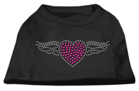 Aviator Rhinestone Shirt Black XS (8)