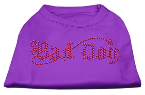 Bad Dog Rhinestone Shirts Purple L (14)