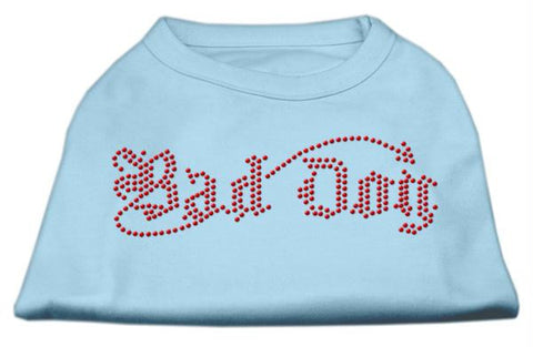 Bad Dog Rhinestone Shirts Baby Blue XS (8)