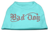 Bad Dog Rhinestone Shirts Aqua XXXL(20)