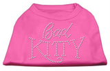 Bad Kitty Rhinestud Shirt Bright Pink L (14)