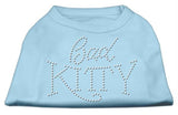 Bad Kitty Rhinestud Shirt Baby Blue S (10)