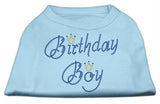 Birthday Boy Rhinestone Shirts Baby Blue L (14)