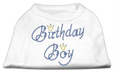 Birthday Boy Rhinestone Shirts White XS (8)