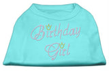 Birthday Girl Rhinestone Shirt Aqua L (14)